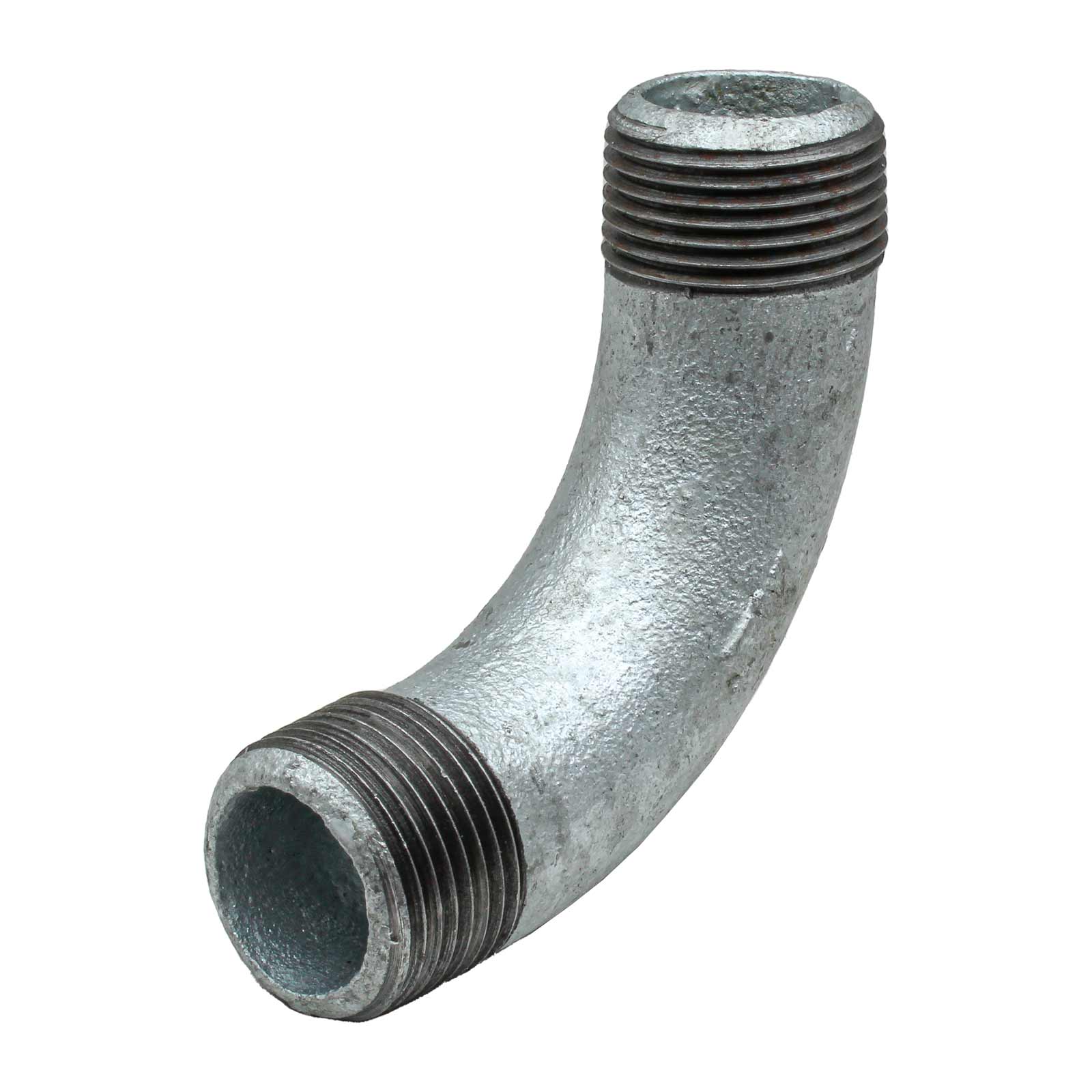 M-M 90° Long Sweep Bend Galvanized Iron