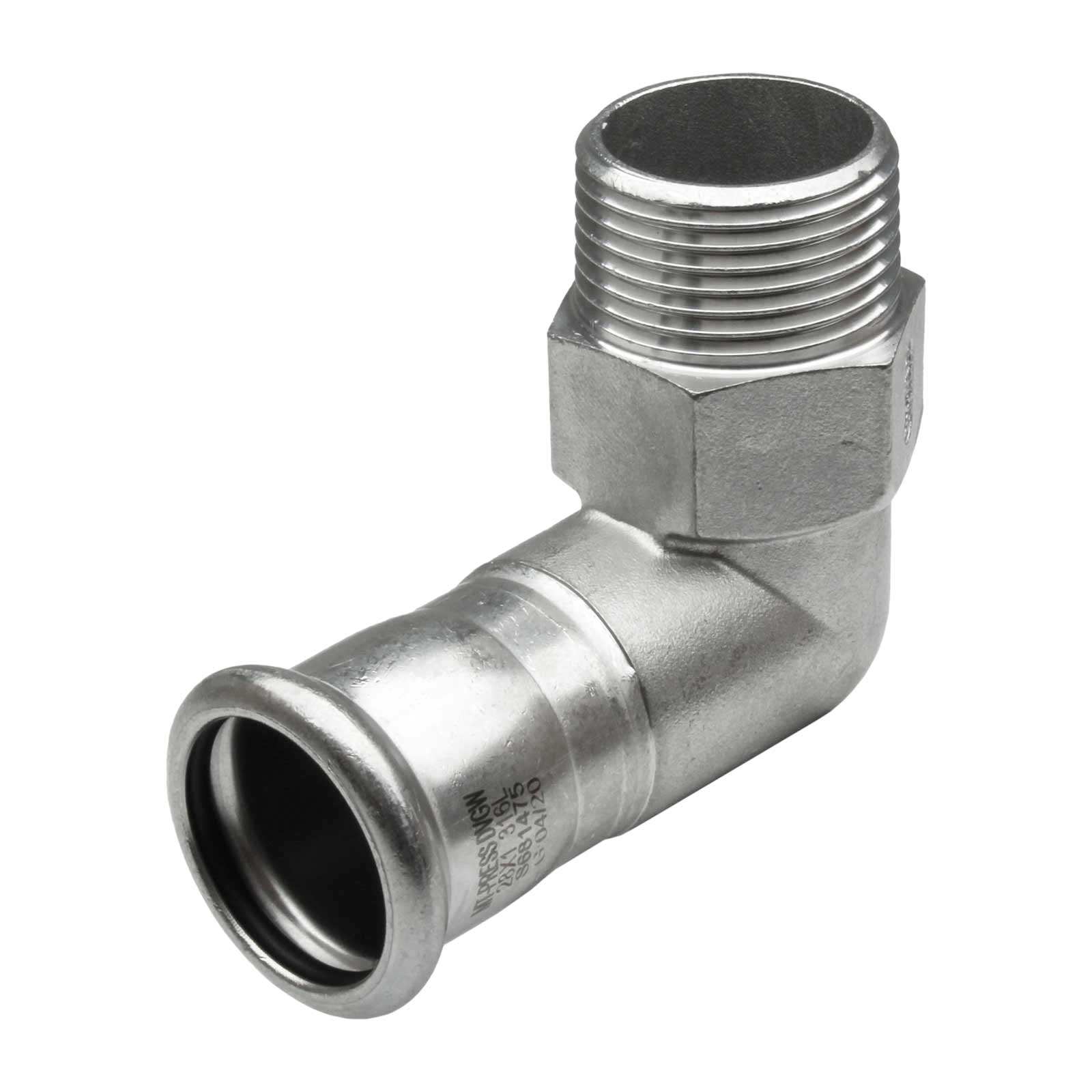 Male 90° Elbow Stainless Steel MT-Press