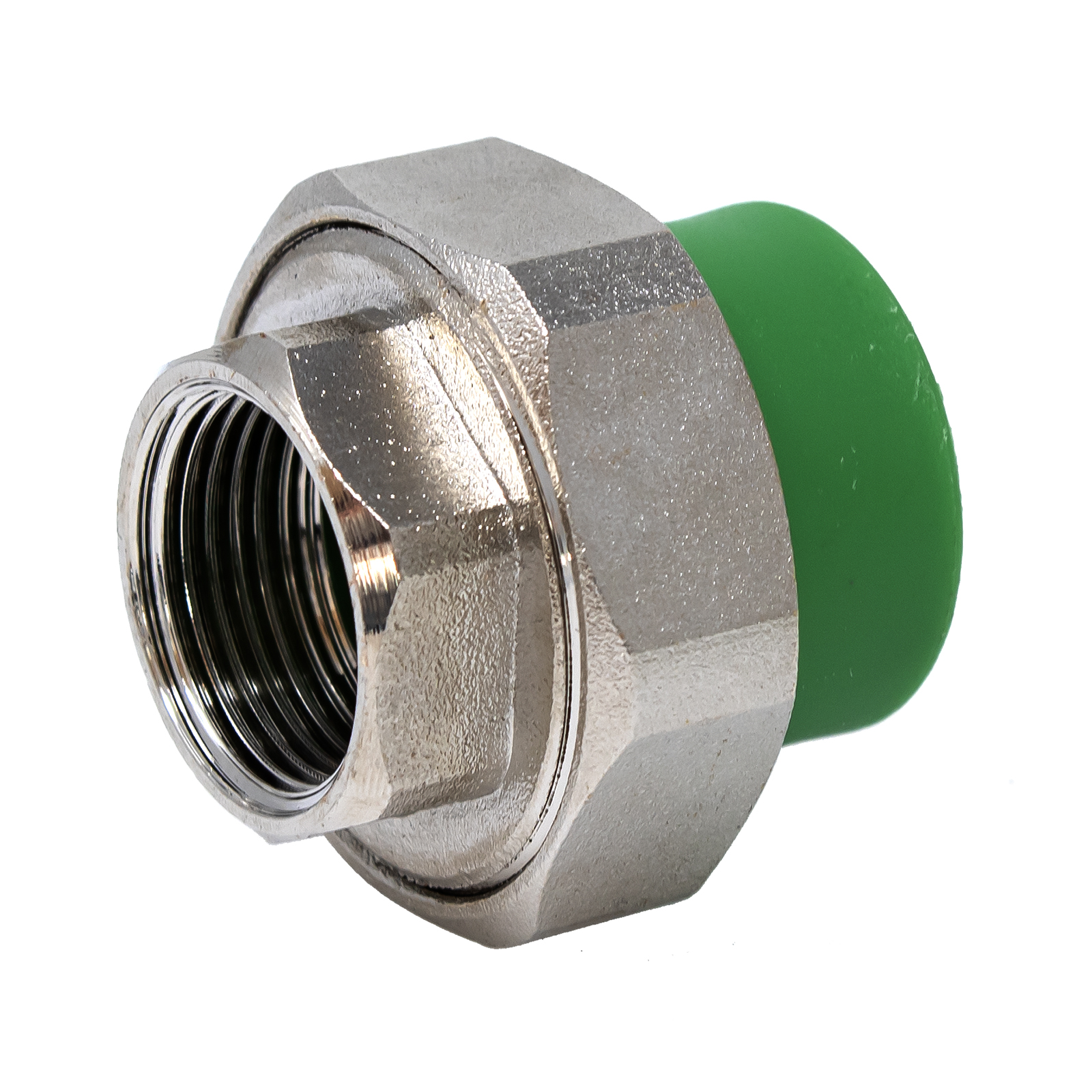 Threaded Female Union PPR Color Green