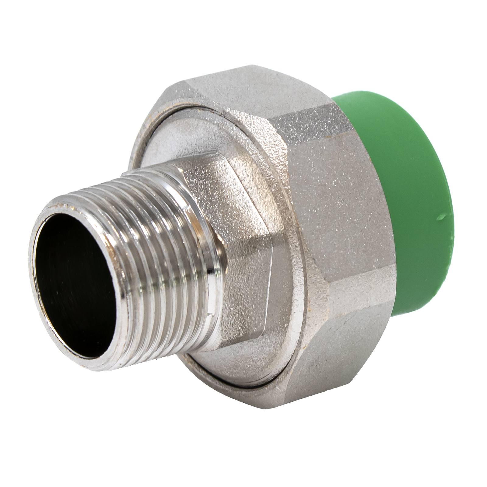 Threaded Male Union PPR Color Green