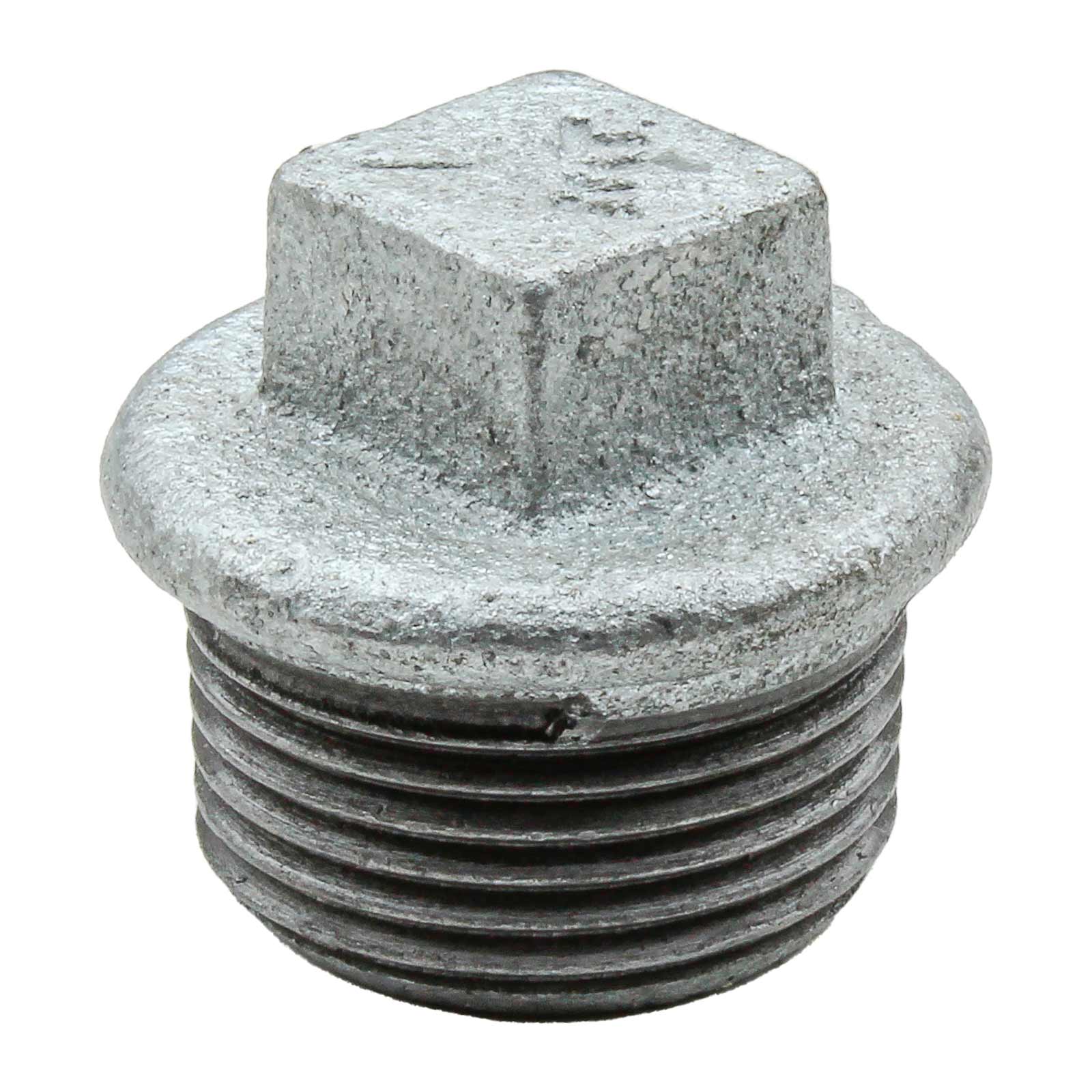 Male Plug Beaded Galvanized Iron
