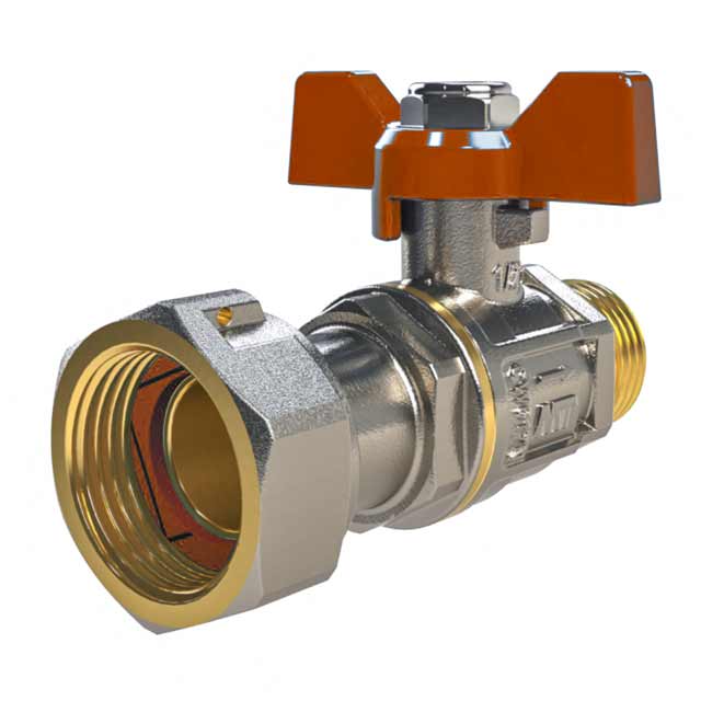 Ball Valve PN30 M-F 1/2"-LN 3/4" Red Butterfly Handle