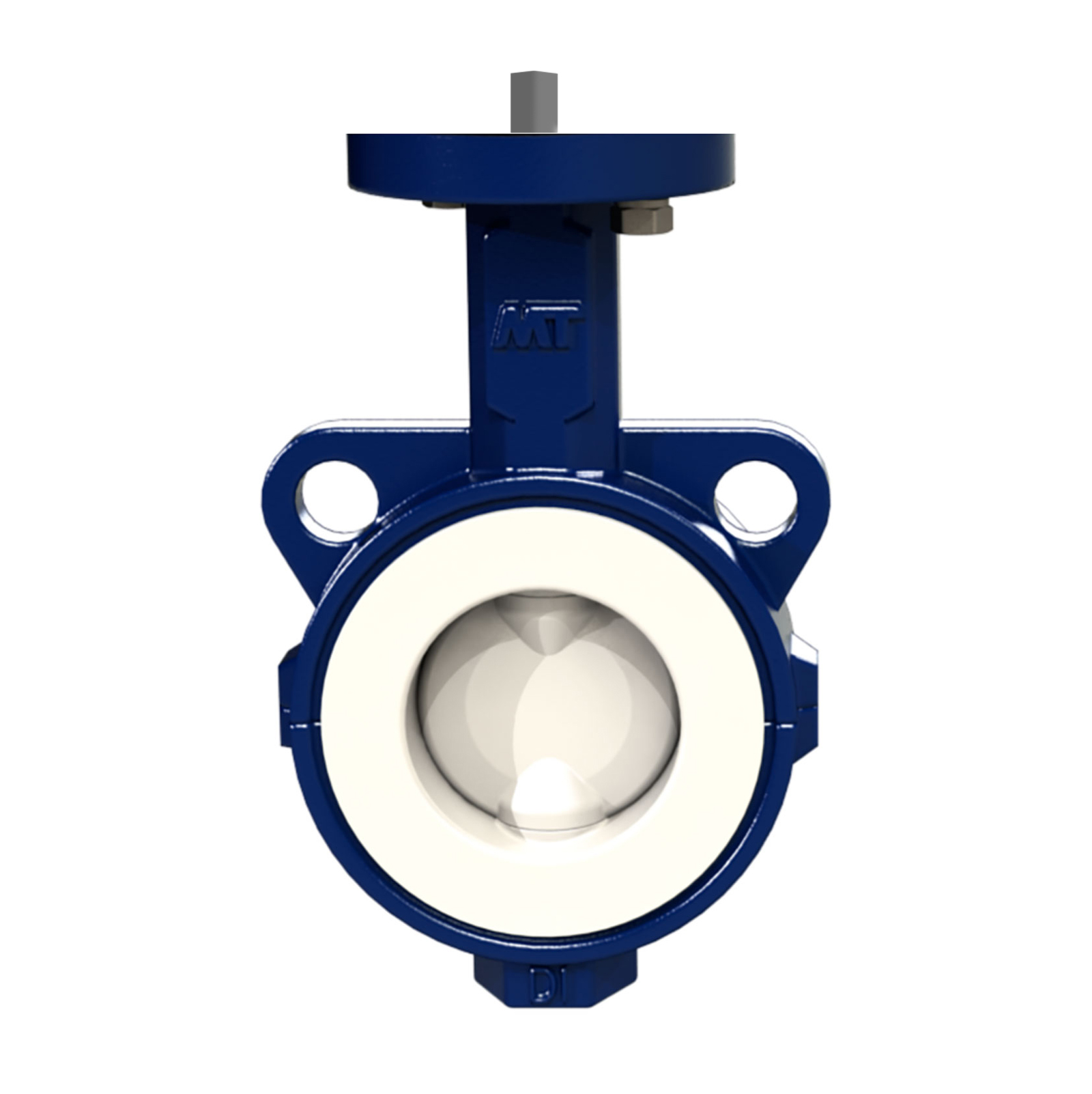 Butterfly Valve Wafer Type, Free Stem, Stainless Steel A-316 + PTFE Disc, PTFE Seat