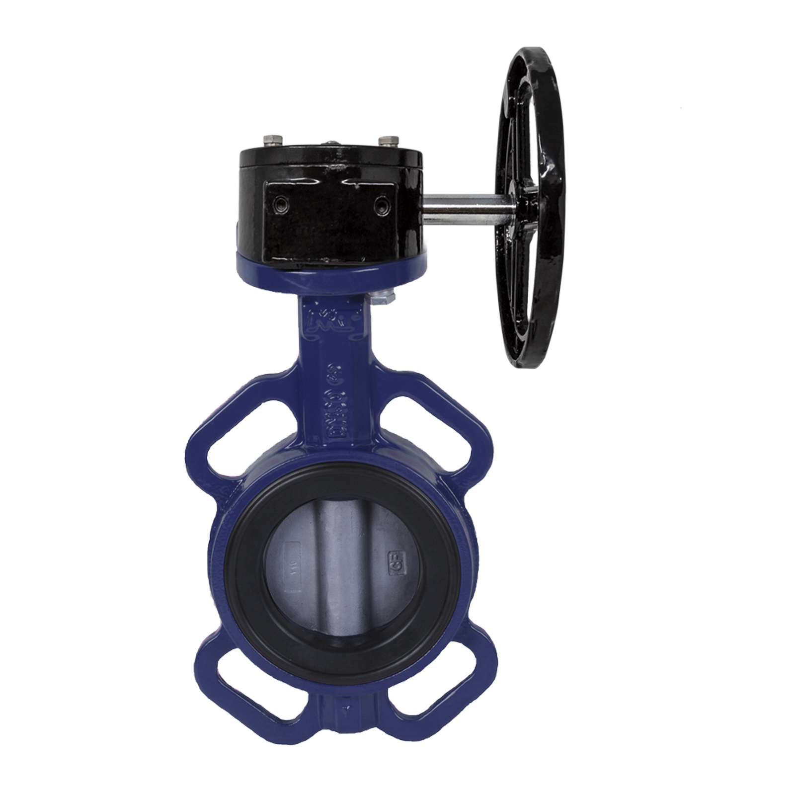 Butterfly Valve Wafer Type, Stainless Steel A-316 Disc, Universal Flanged, EPDM Soft Seat, Gear Operator