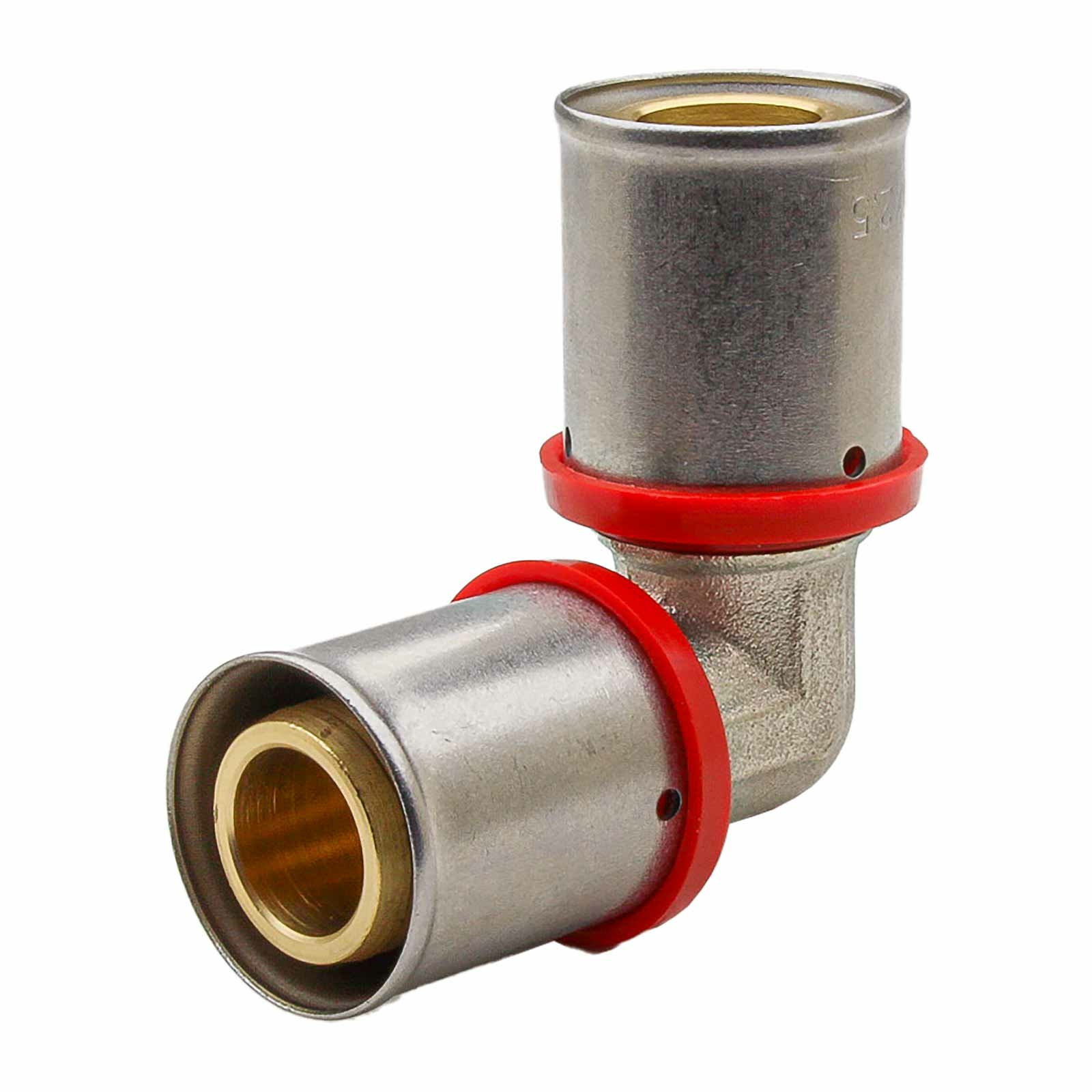 Equal Elbow 90º Press Multilayer Fitting U Profile Red