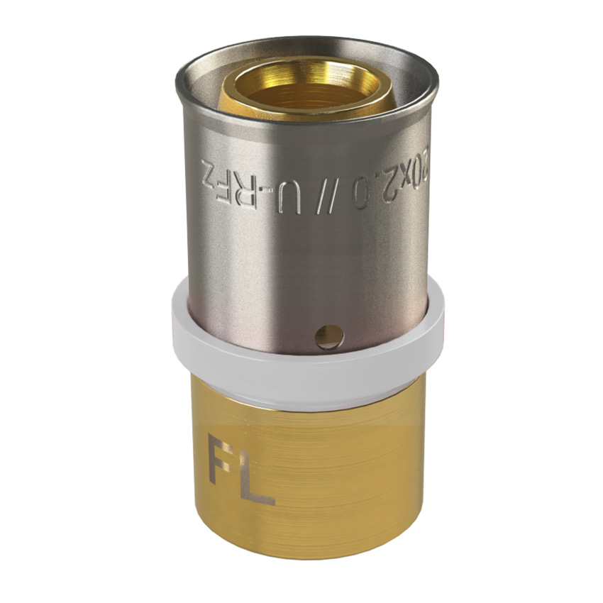Cu Adaptor Multilayer Press Fitting U Profile White