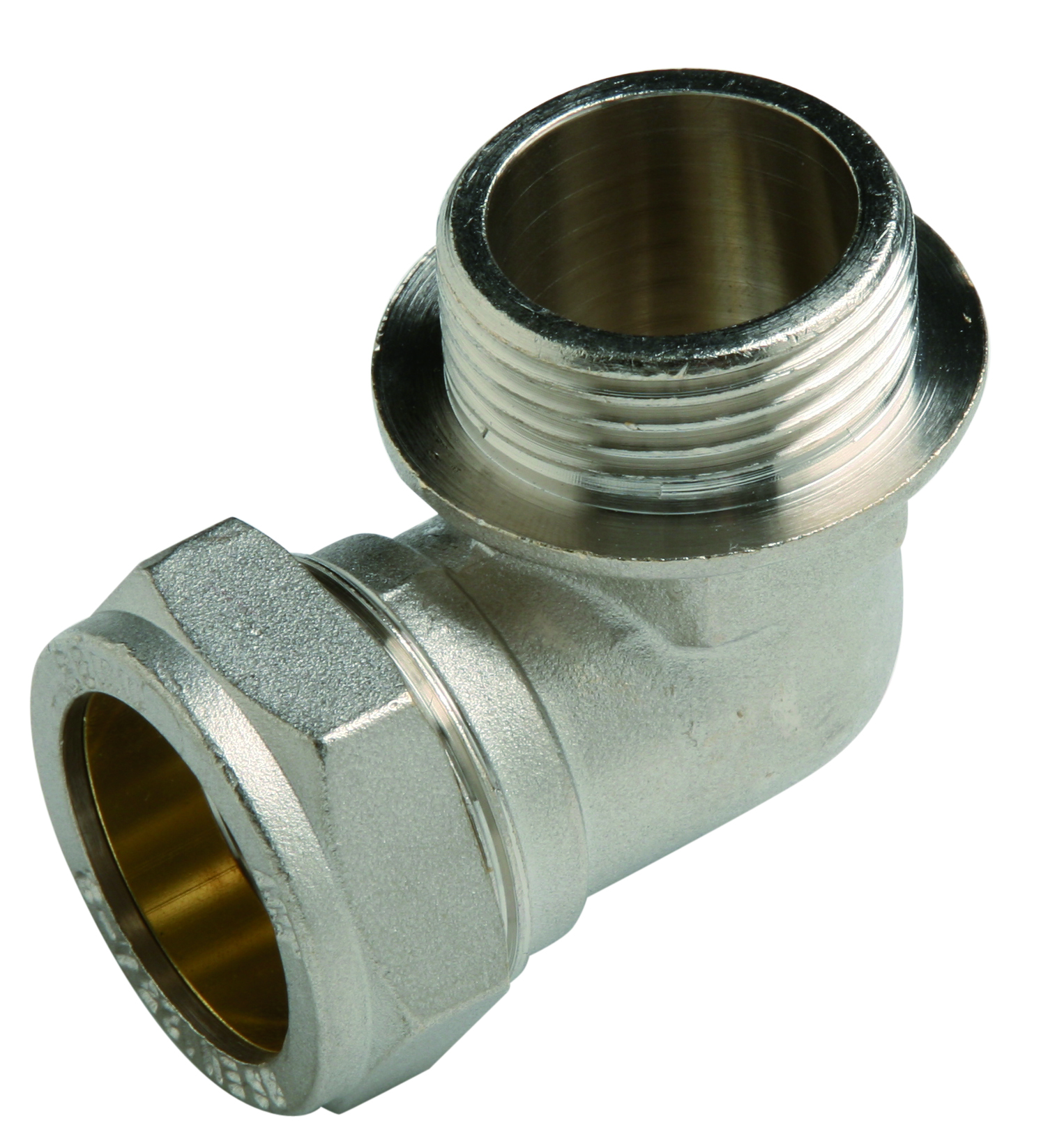 Male 90° Elbow Nickel-Plated Brass Compression