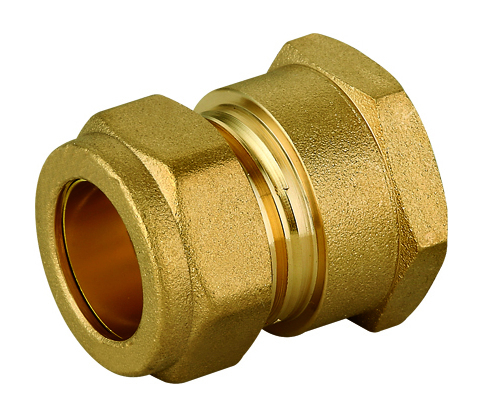 Female Straight Coupling Brass Compression