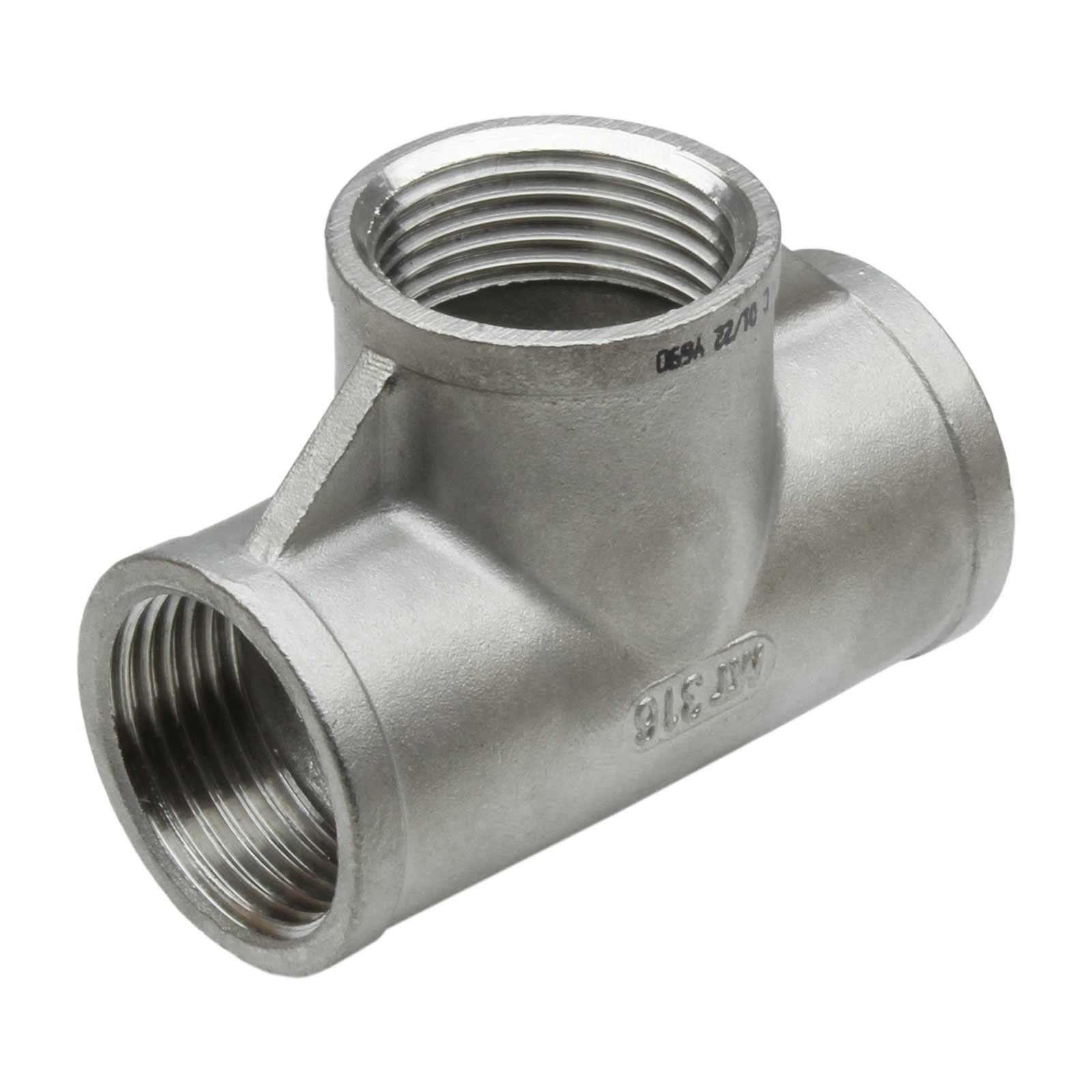 Female Reducing Tee Stainless Steel