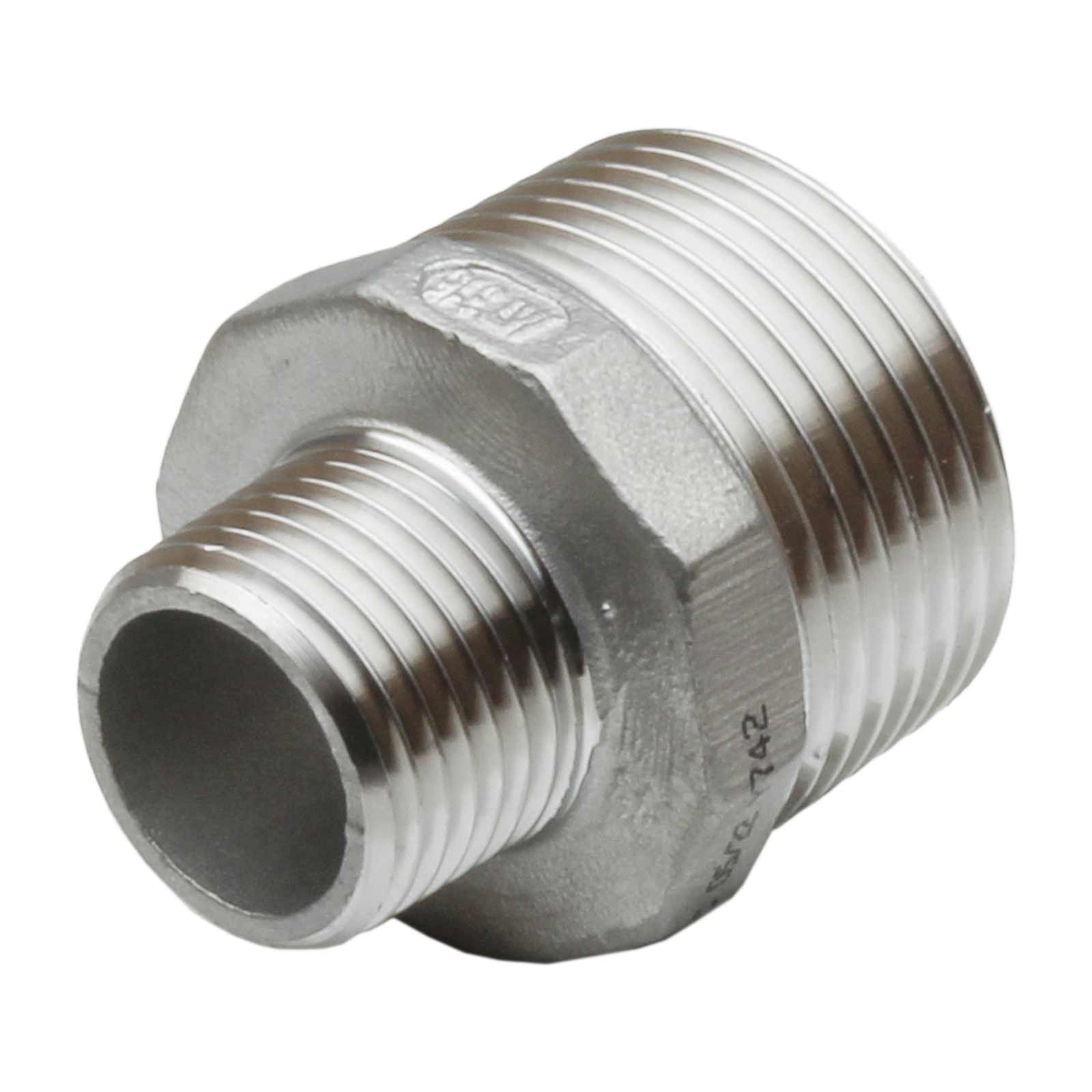 M-M Reducing Nipple Stainless Steel