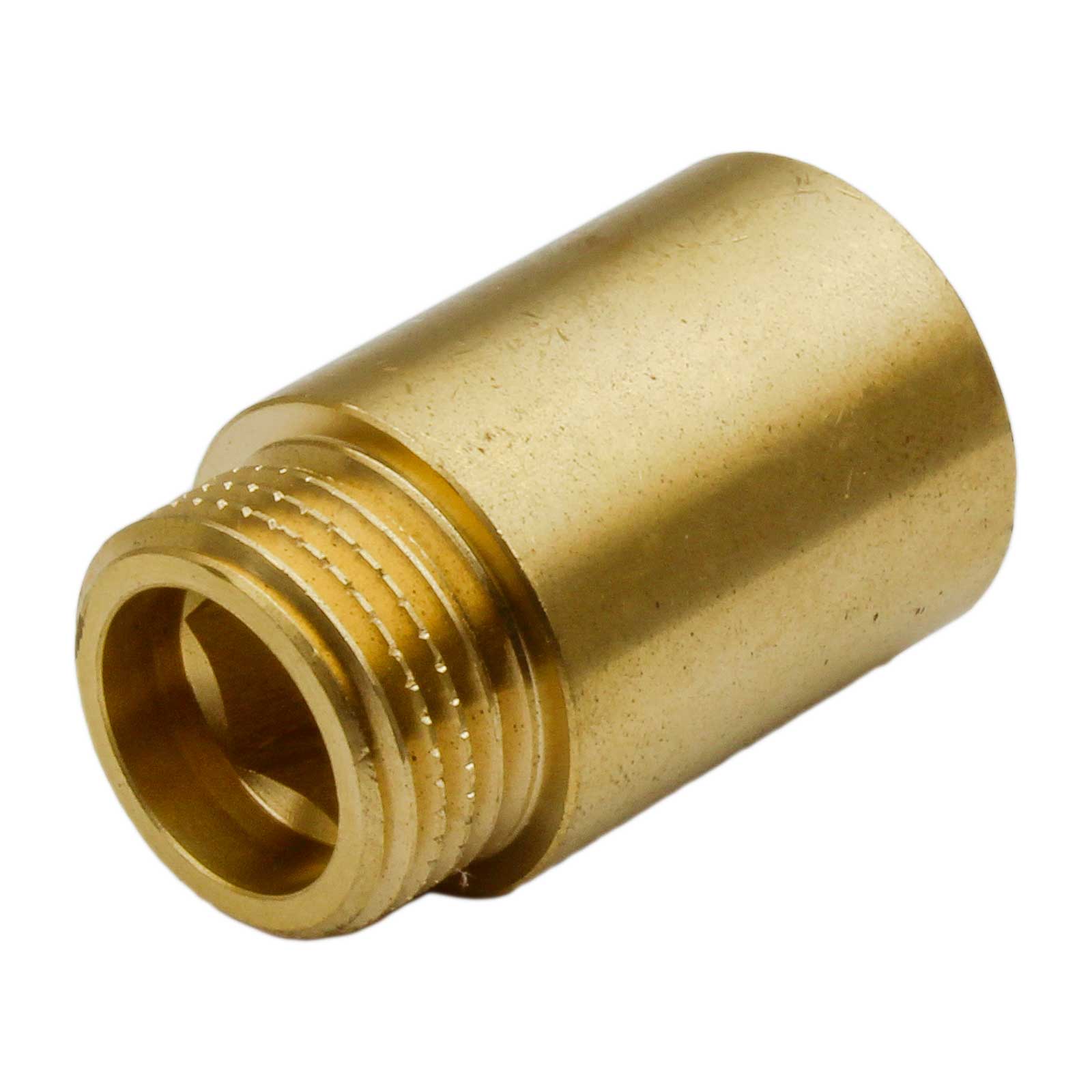 M-F Extension Fitting Brass Finish (Hexagon inside)
